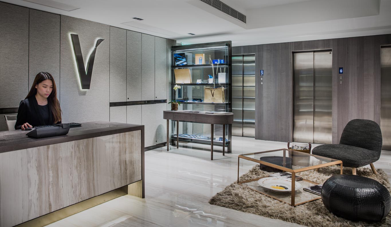 V Serviced Apartment Lobby