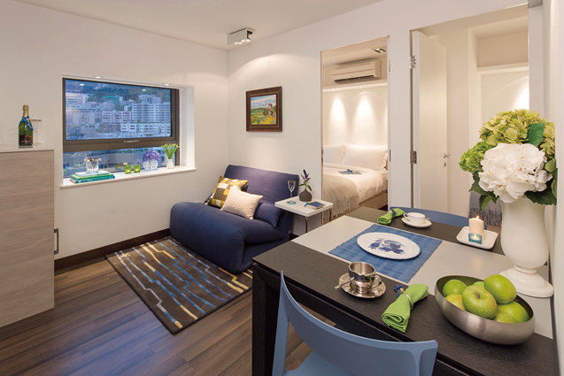 Two Bedroom - Living room at V Happy Valley serviced apartment