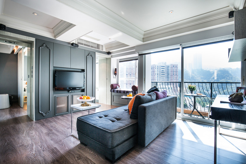 Bright and spacious Luxe 2 Bedroom with a panoramic view over Hong Kong Stadium at The V Causeway Square Serviced Apartment
