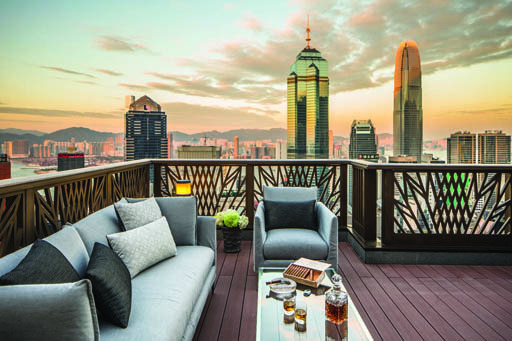 180 degrees Harbour Skyline View at Castle One by V serviced apartment in Mid-Levels Central